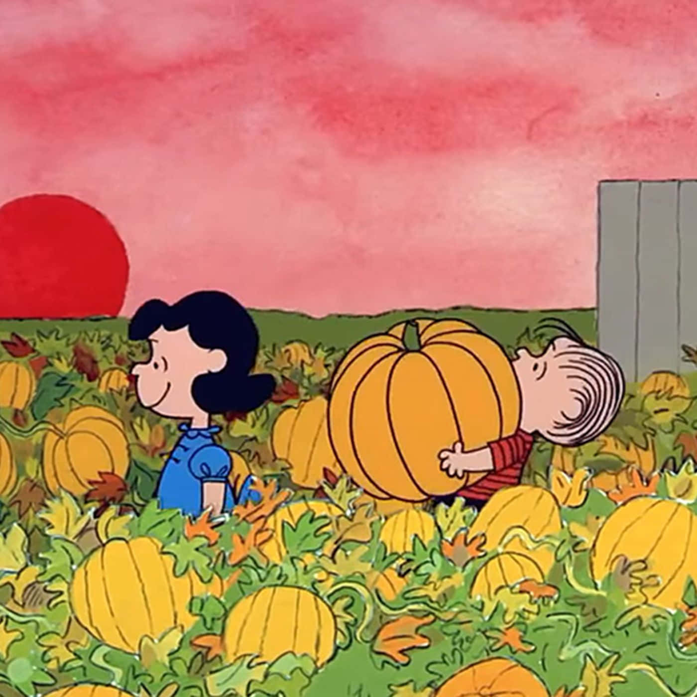 Charlie Brown'ın ürkütücü bir Cadılar Bayramı gecesinin tadını çıkarması Duvar Kağıdı
