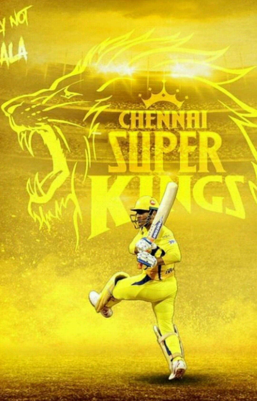 Chennai Super Kings Altın Aslan Duvar Kağıdı