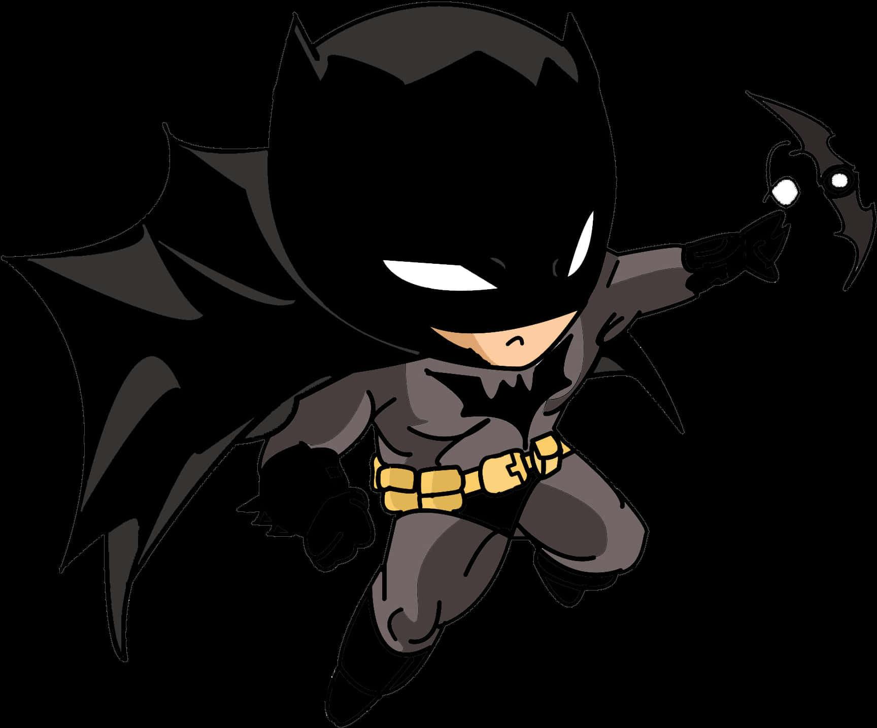 Chibi Batman Aksiyon Pozu Duvar Kağıdı