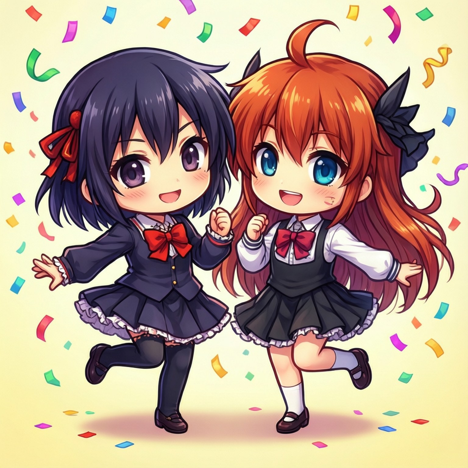 Chibi Dans Partisi Duvar Kağıdı