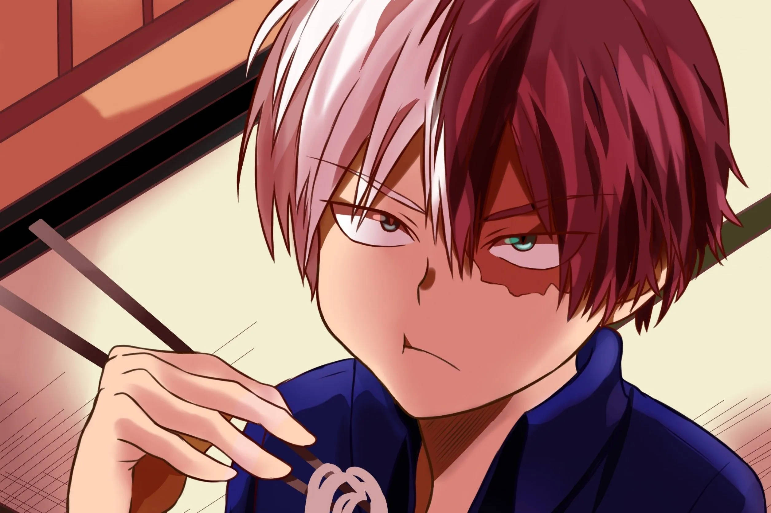 Chibi Tarzında Todoroki - Sevimli Boku no Hero Academia Hayran Sanatı Duvar Kağıdı
