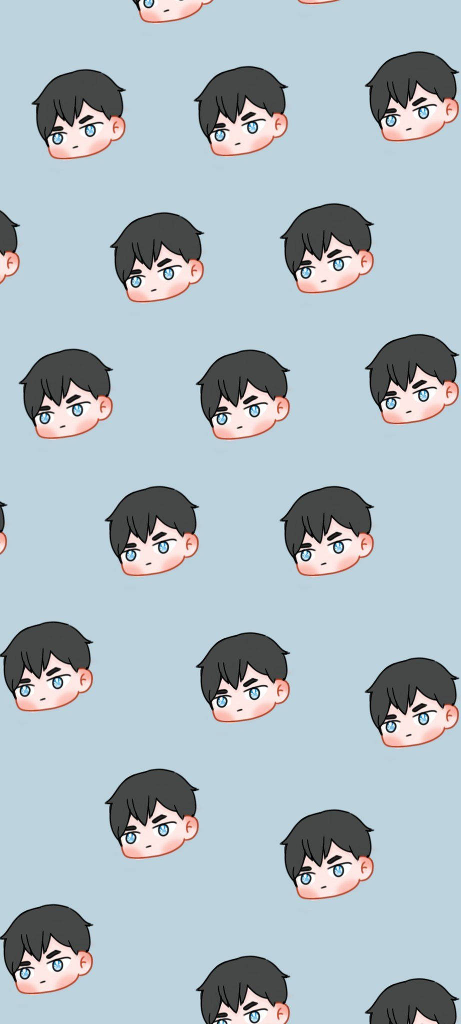 Chibi Tobio Kageyama Deseni Duvar Kağıdı