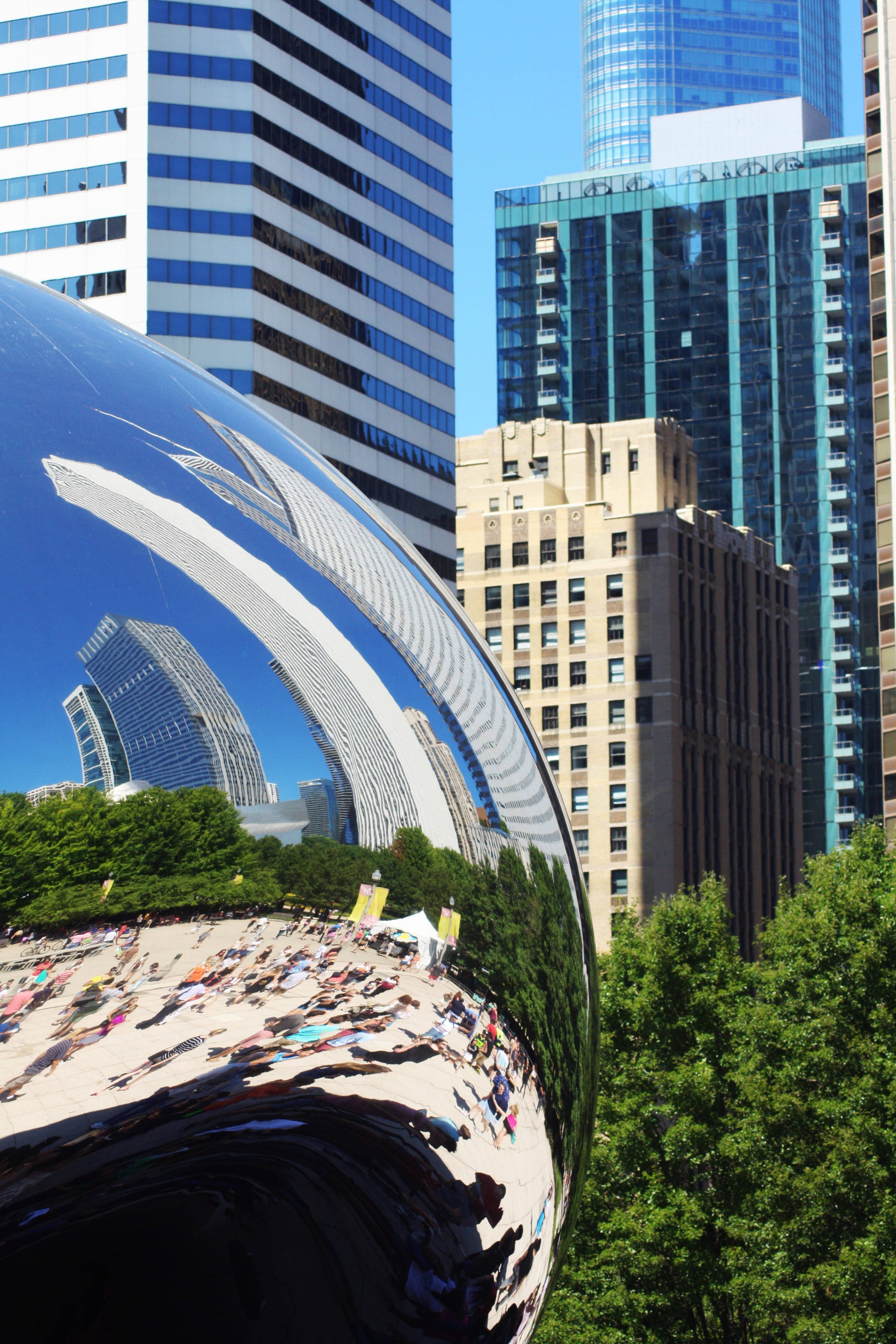 Chicago Bean Yakın Çekim Duvar Kağıdı