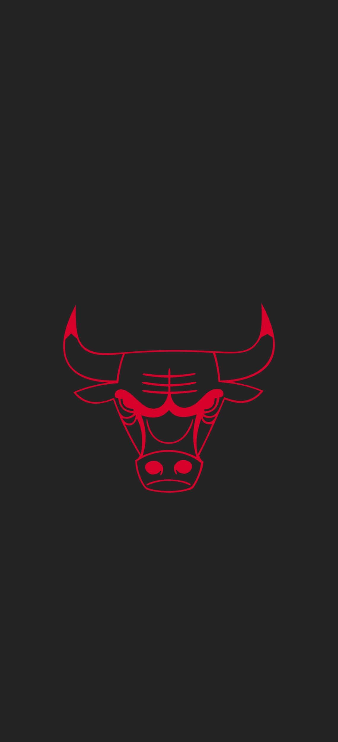 Chicago Bulls Neon Kırmızı Telefon Duvar Kağıdı
