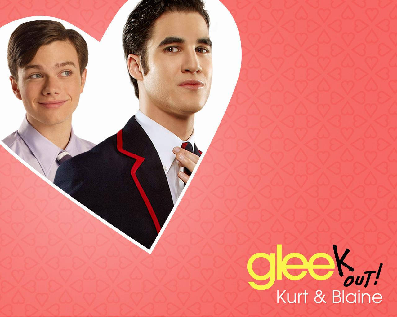 Chris Colfer, Kurt ve Blaine ile Duvar Kağıdı