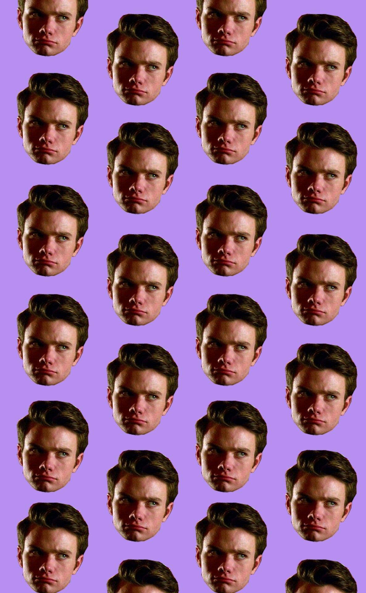 Chris Colfer Purple Aesthetic Duvar Kağıdı
