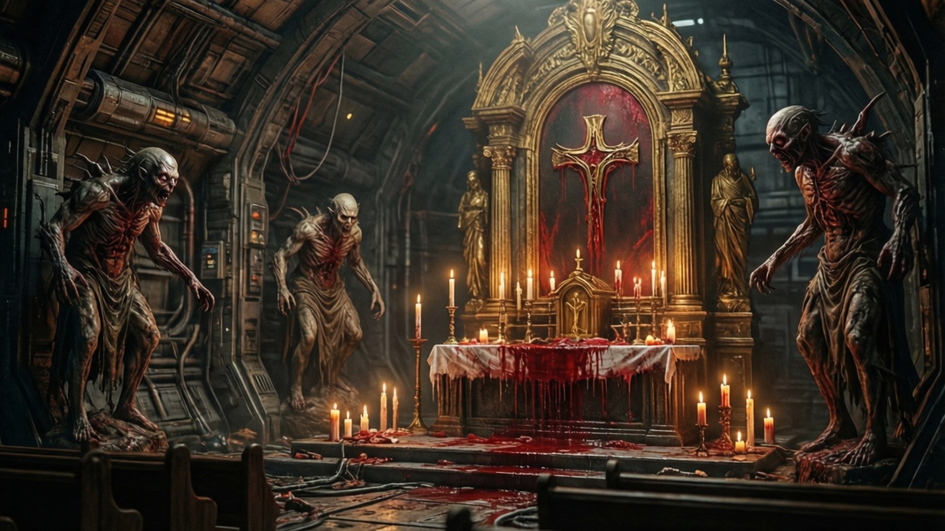 Church of Unitology İç Mekanı Duvar Kağıdı