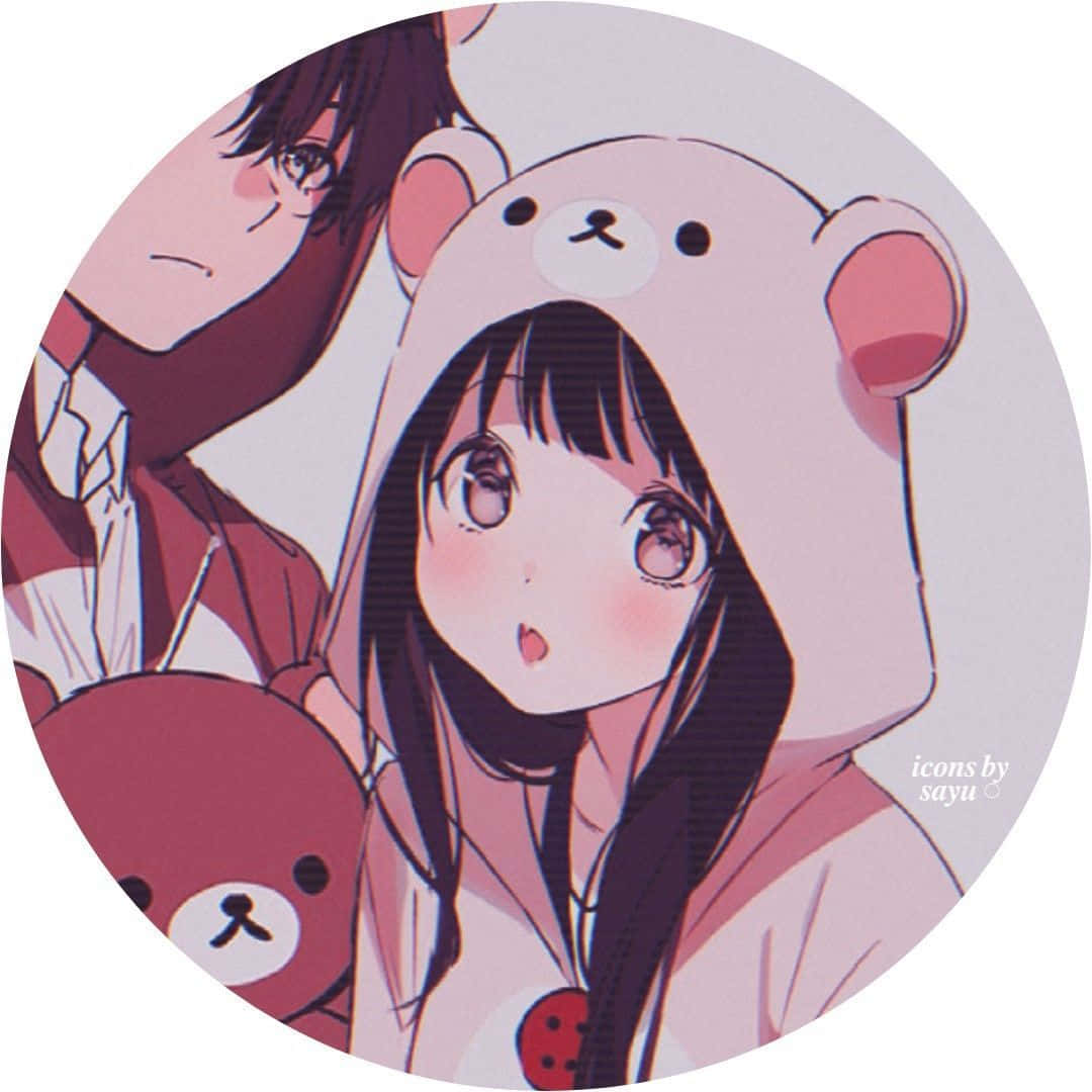 Çift Ayı Eşleşen Anime Profil Resmi Duvar Kağıdı