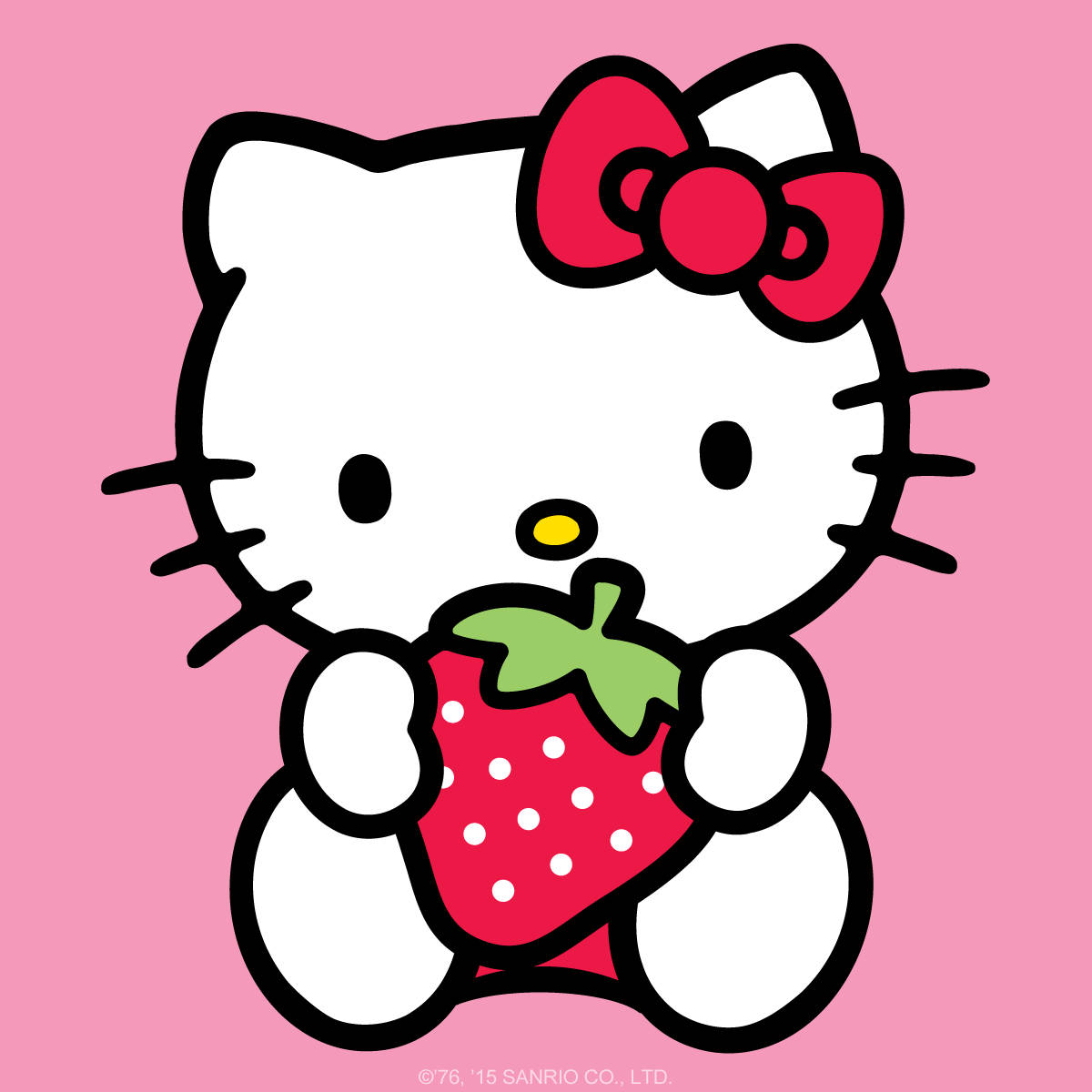 Çilekli Hello Kitty Profil Fotoğrafı Duvar Kağıdı