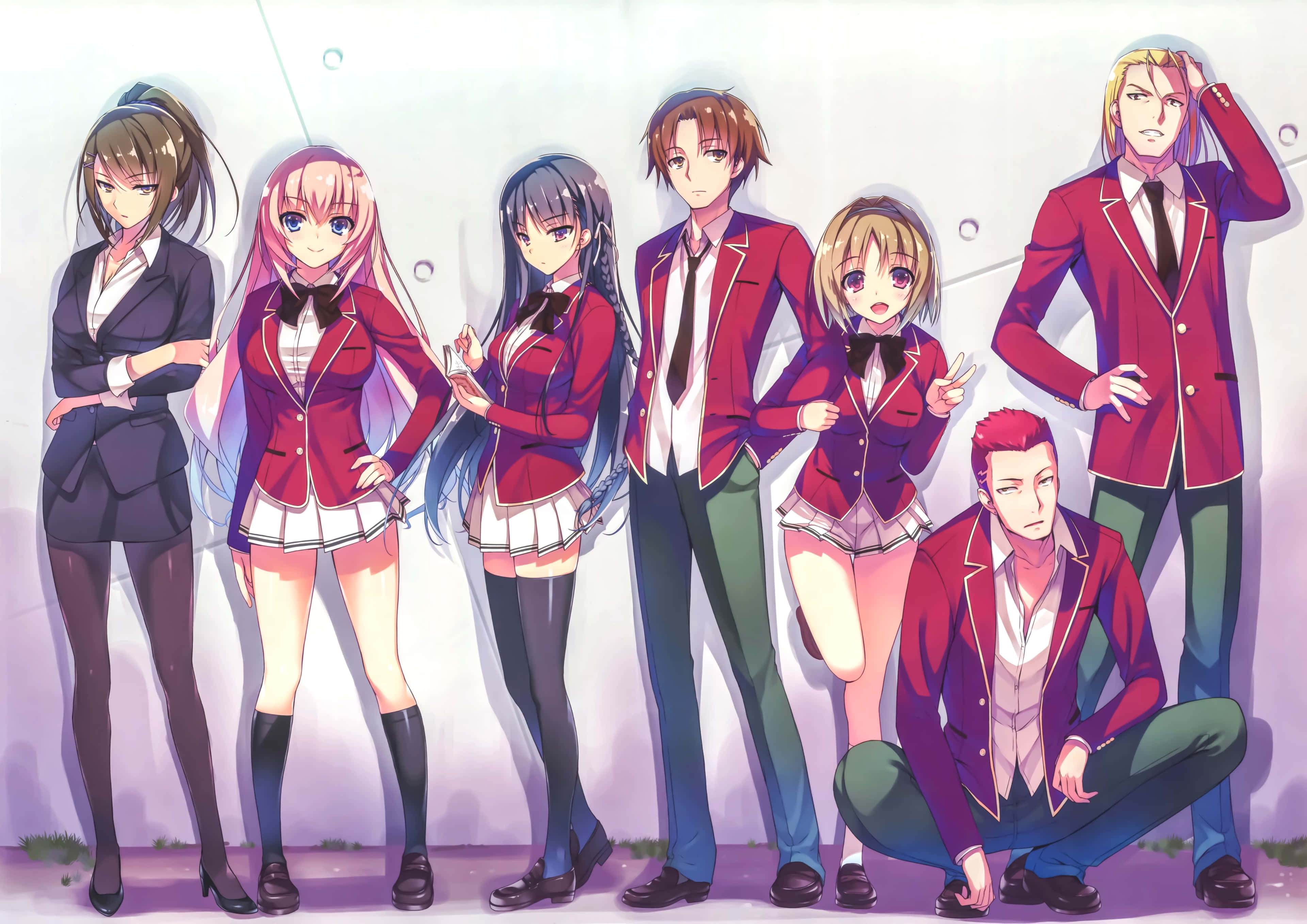Classroom Elite Anime Grubu Duvar Kağıdı
