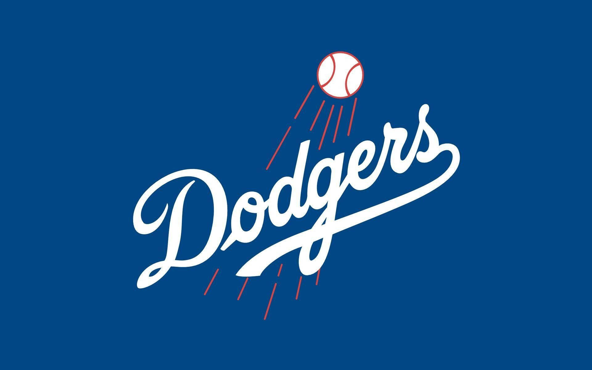 Çok Temel Mavi Dodgers Logosu Duvar Kağıdı