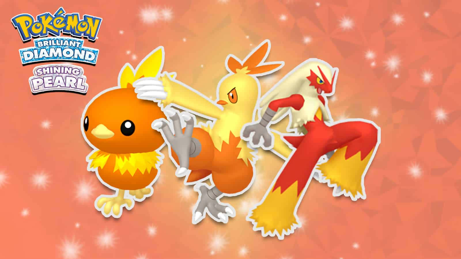 Combusken Çizgisi BDSP Duvar Kağıdı