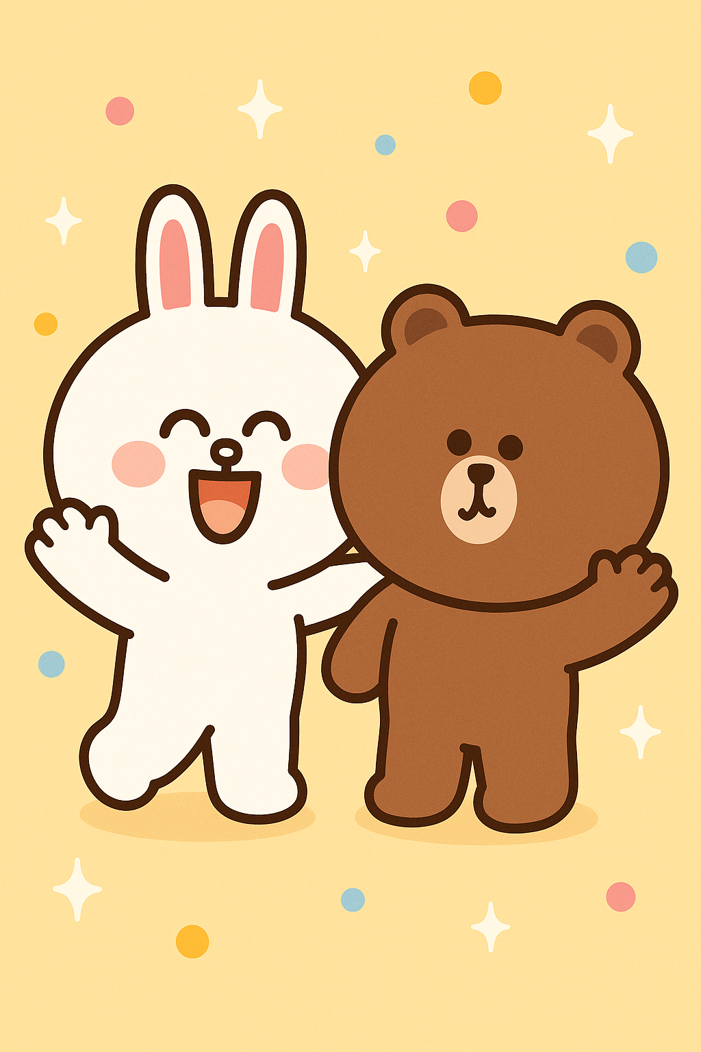 cony ve brown mutlu Duvar Kağıdı