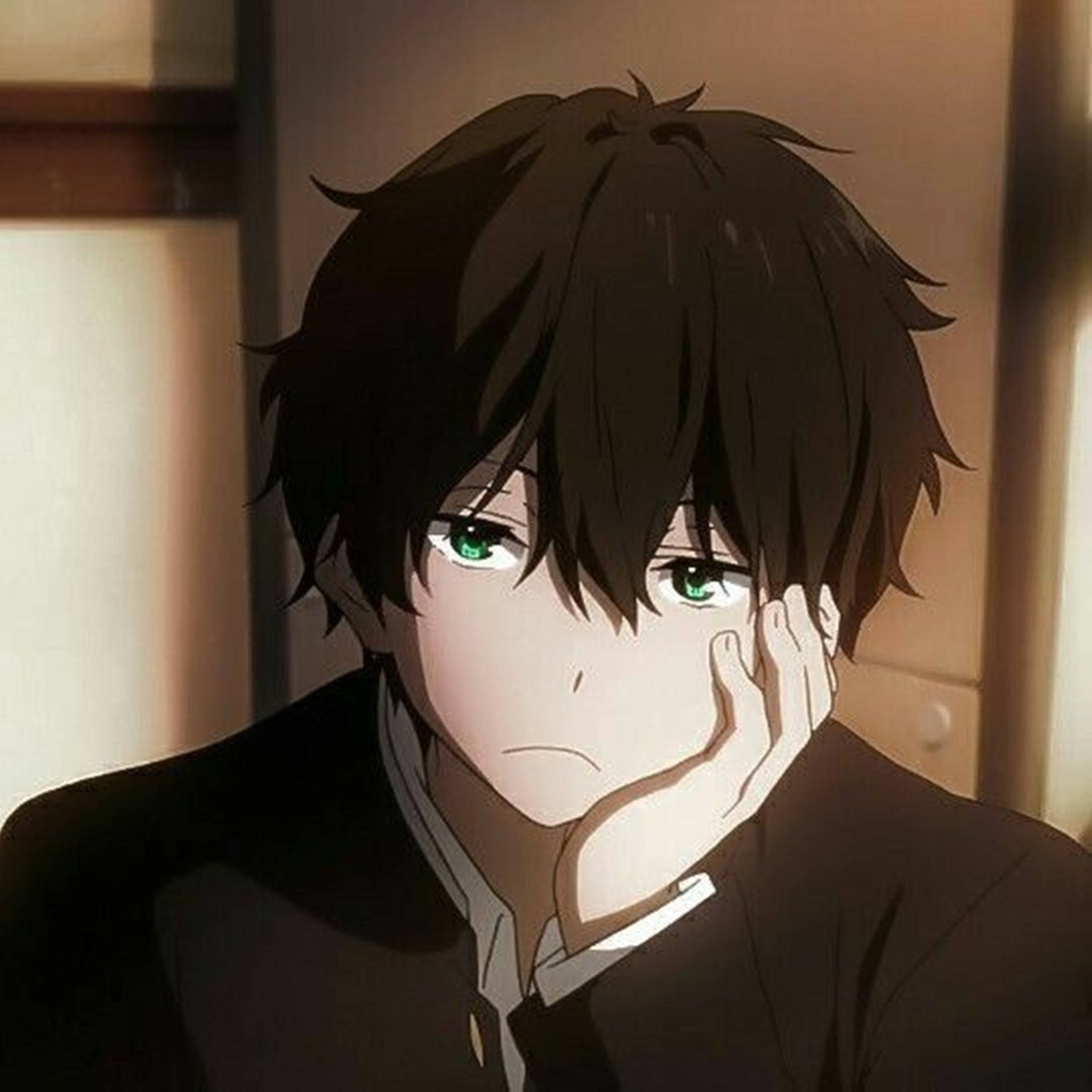 Cool Anime Erkek PFP Hōtarō Oreki Duvar Kağıdı