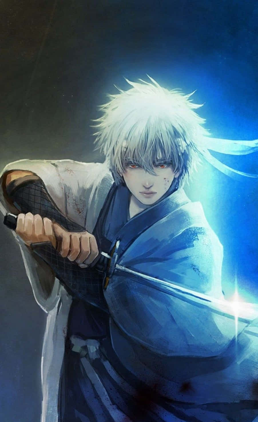 Cool Anime Karakteri Gin Tama Gintoki Duvar Kağıdı