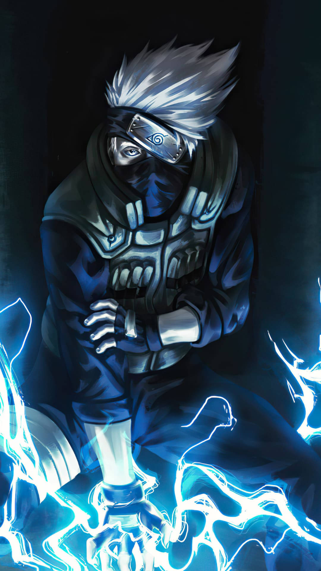 Cool Anime Telefon Kakashi Yıldırım Saldırısı Duvar Kağıdı
