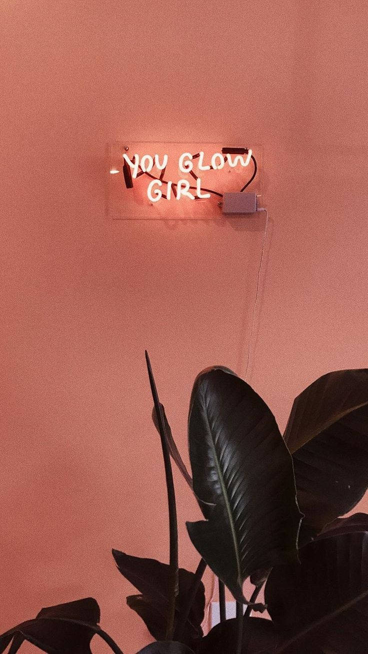 Cool For Girls Neon Tabela Duvar Kağıdı