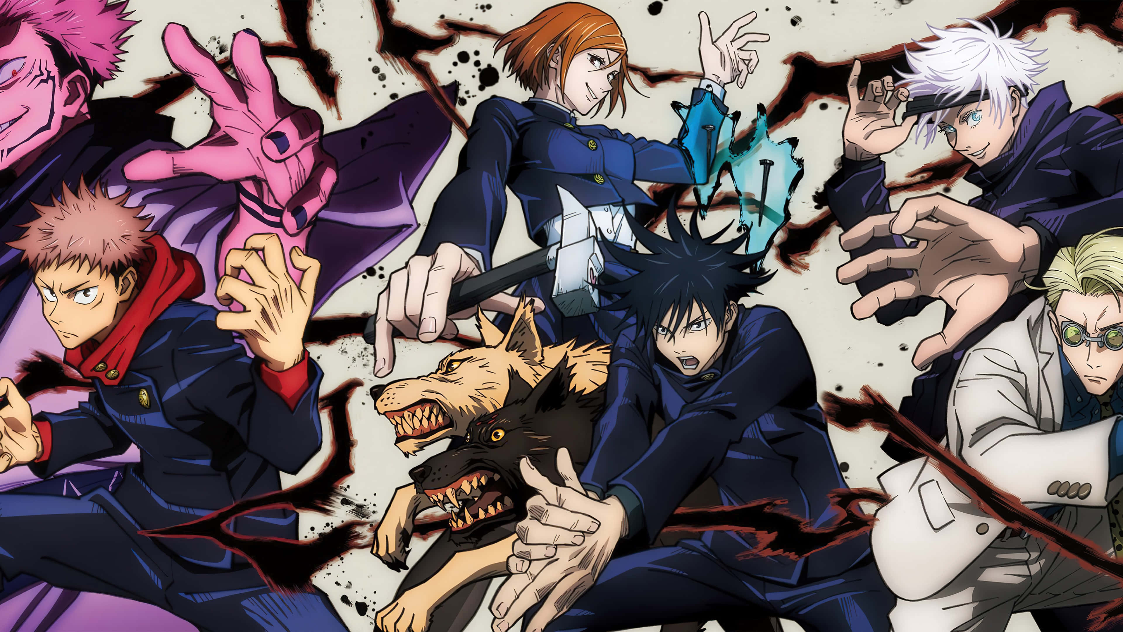 Cool Jujutsu Kaisen Anime Tüm Karakterler HD Duvar Kağıdı
