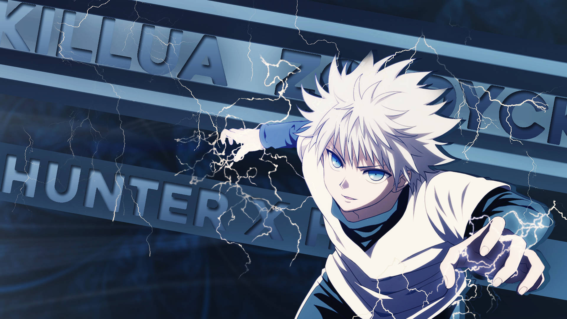 Cool Killua Elektrik Şoku Duvar Kağıdı