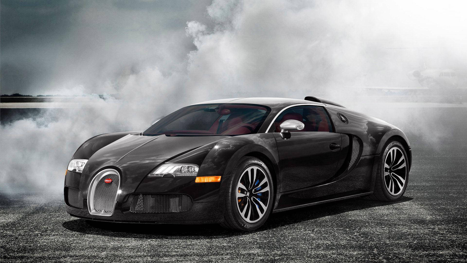 Cool Spor Araba Siyah Veyron Duvar Kağıdı