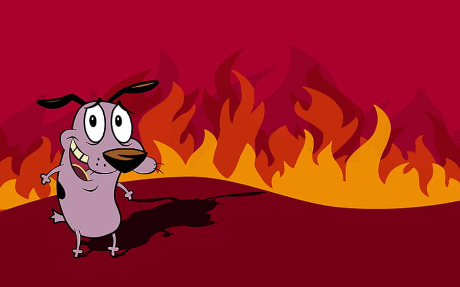 Courage the Cowardly Dog 4K Çizgi Film Duvar Kağıdı