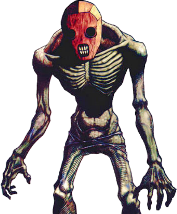 Creepy Skeletal Creature Artwork Duvar Kağıdı