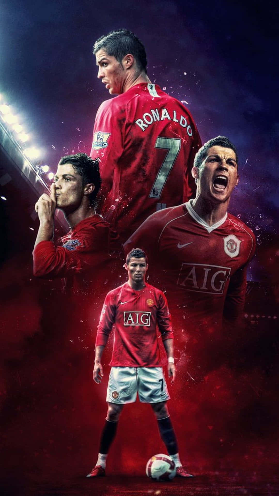 Cristiano Ronaldo sahadaki yoğunluğu yansıtıyor — Cristiano Ronaldo Duvar Kağıdı