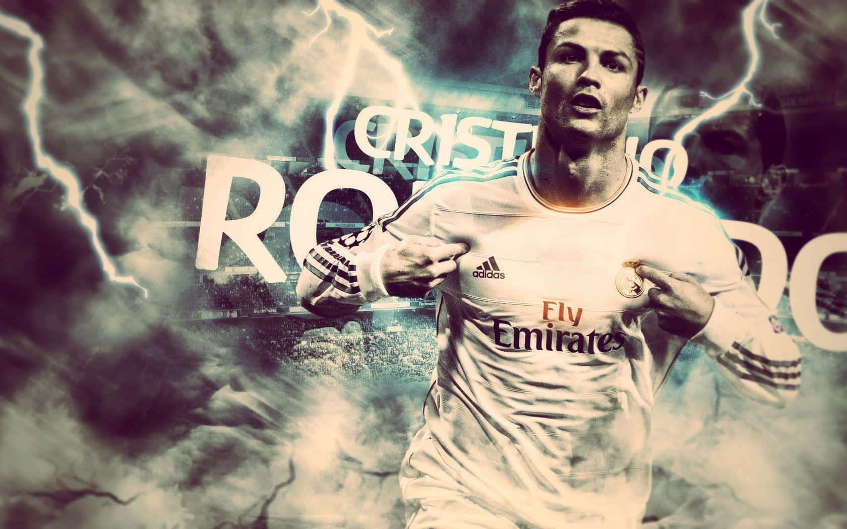 Cristiano Ronaldo gol sevinci yaşıyor Duvar Kağıdı