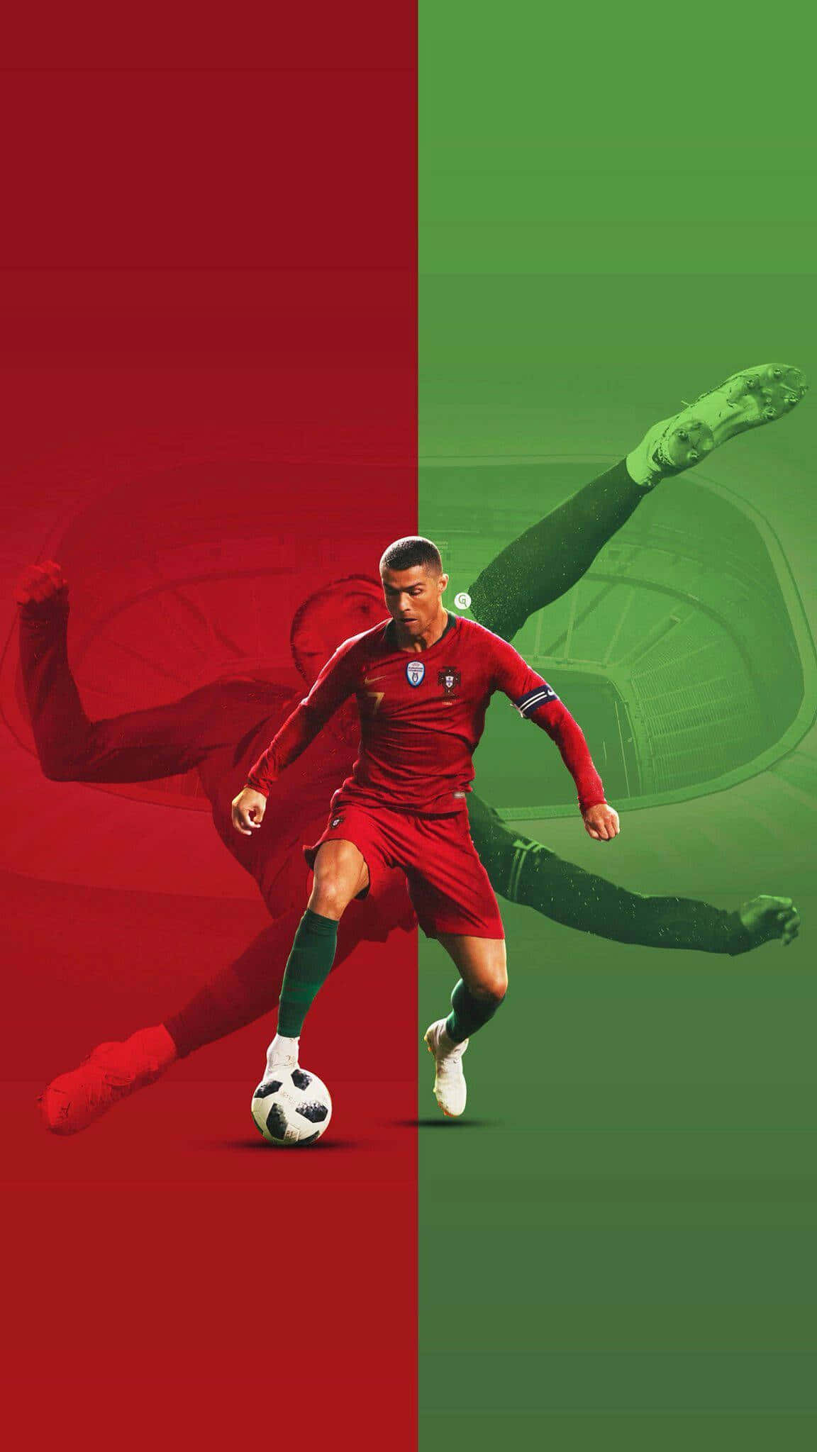 Cristiano Ronaldo Aksiyonda Duvar Kağıdı