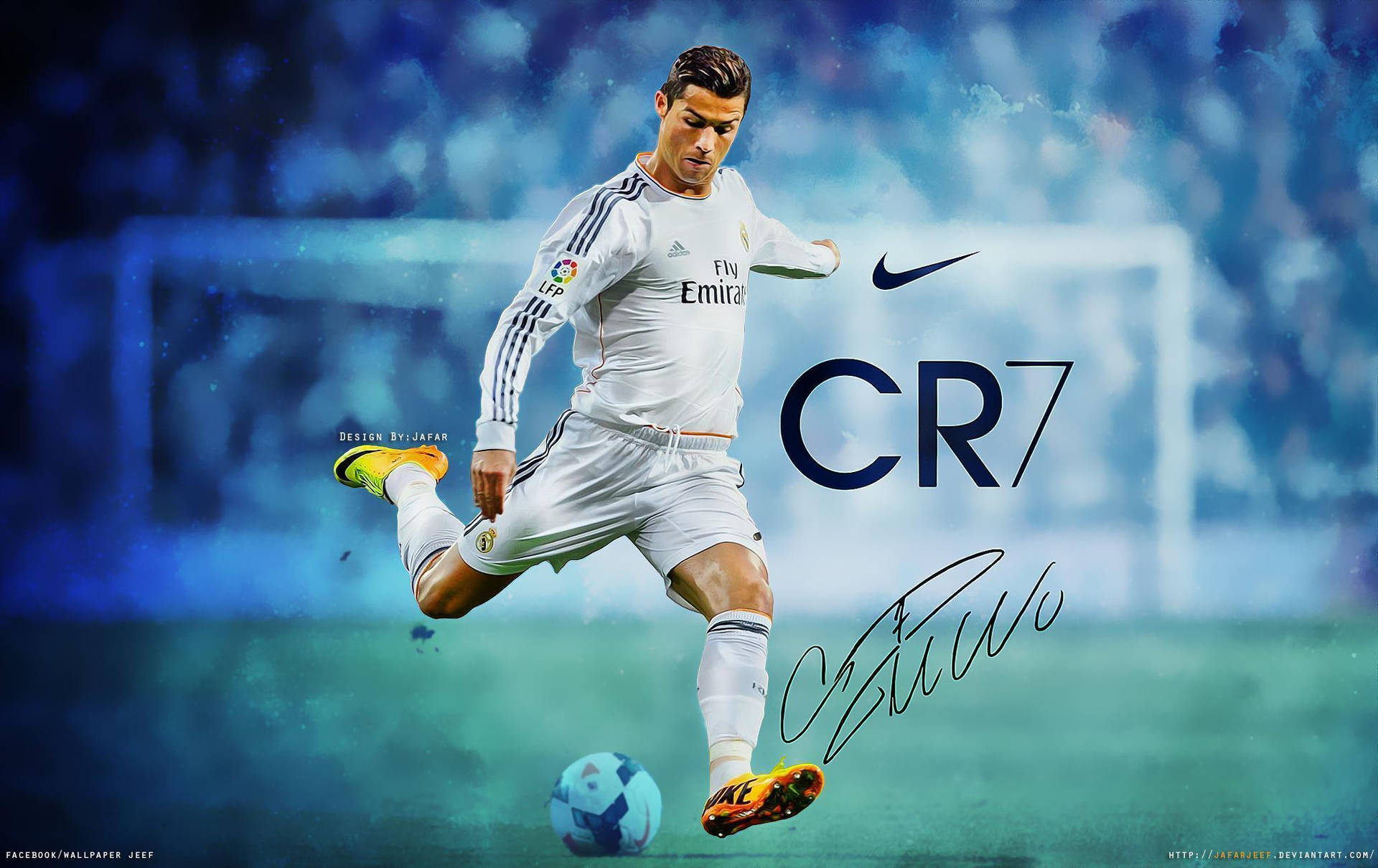 Cristiano Ronaldo Boya Efekti Sanat Eseri duvar kağıdı. — Cristiano Ronaldo Duvar Kağıdı