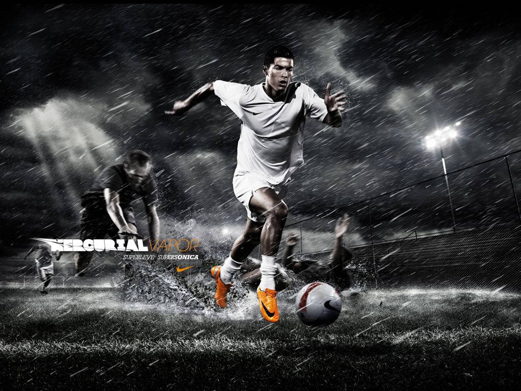 Cristiano Ronaldo, Nike #JustDoIt kampanyasında dünyaya meydan okumaya hazır. Duvar Kağıdı