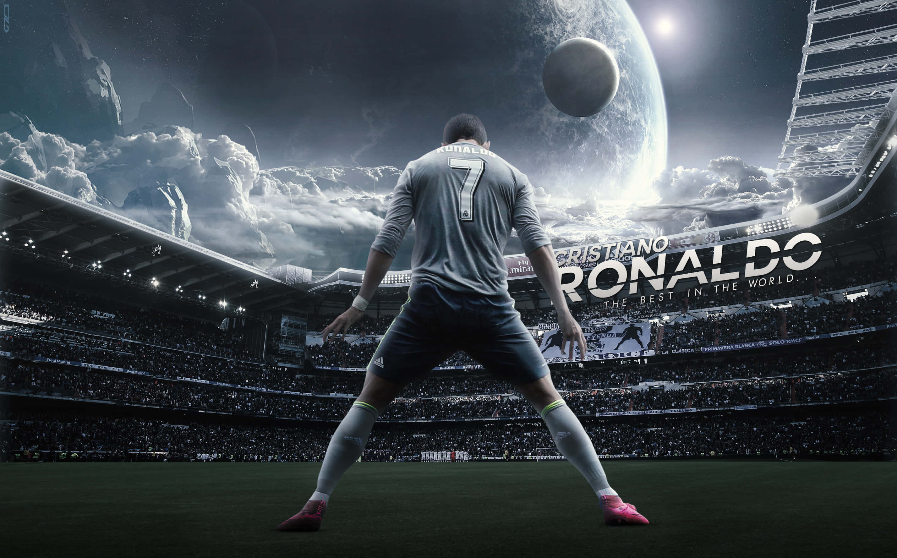 Cristiano Ronaldo sahadaki gol sevinci Duvar Kağıdı