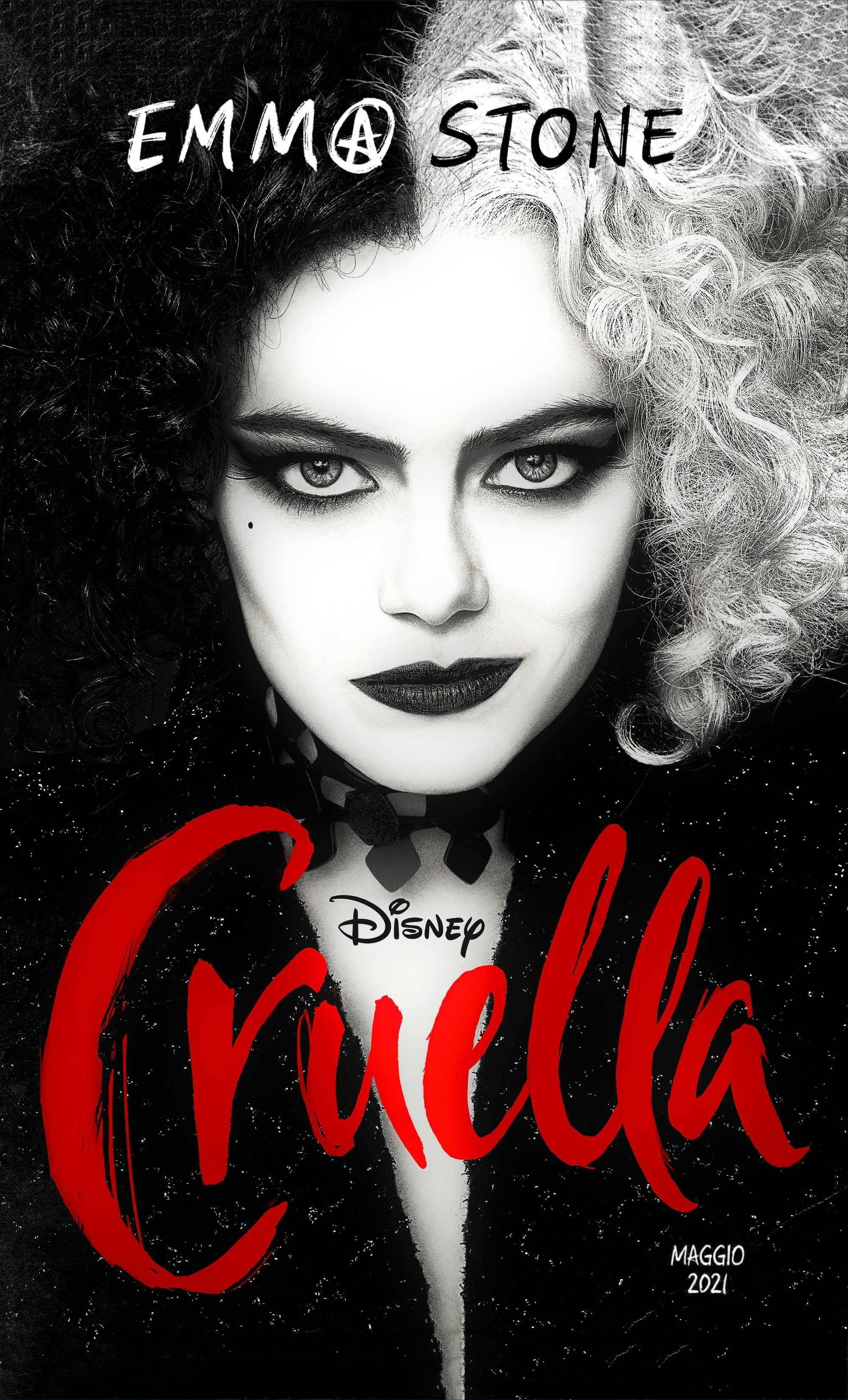 Cruella Siyah Beyaz Poster Duvar Kağıdı