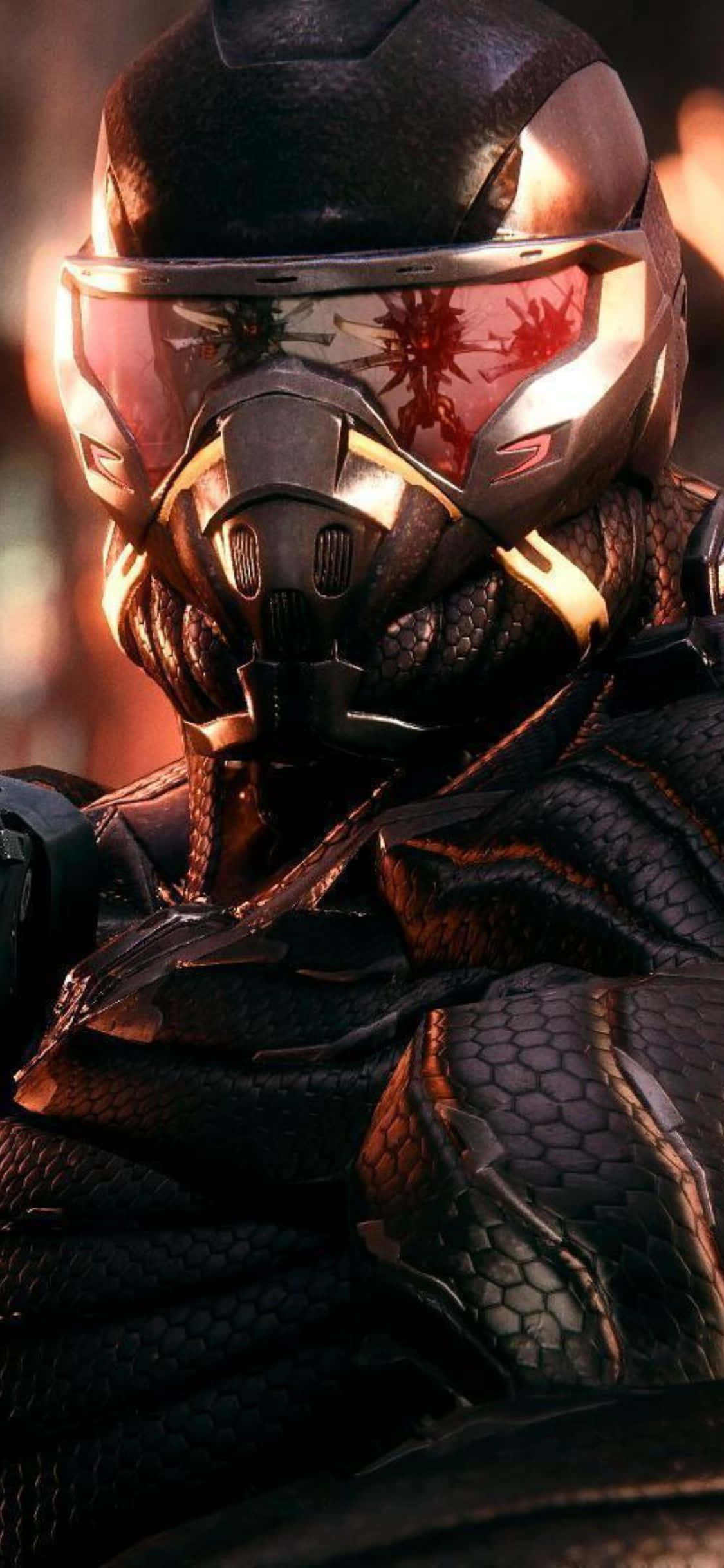 Crysis 3 oynayan iPhone X'i sergileyin Duvar Kağıdı