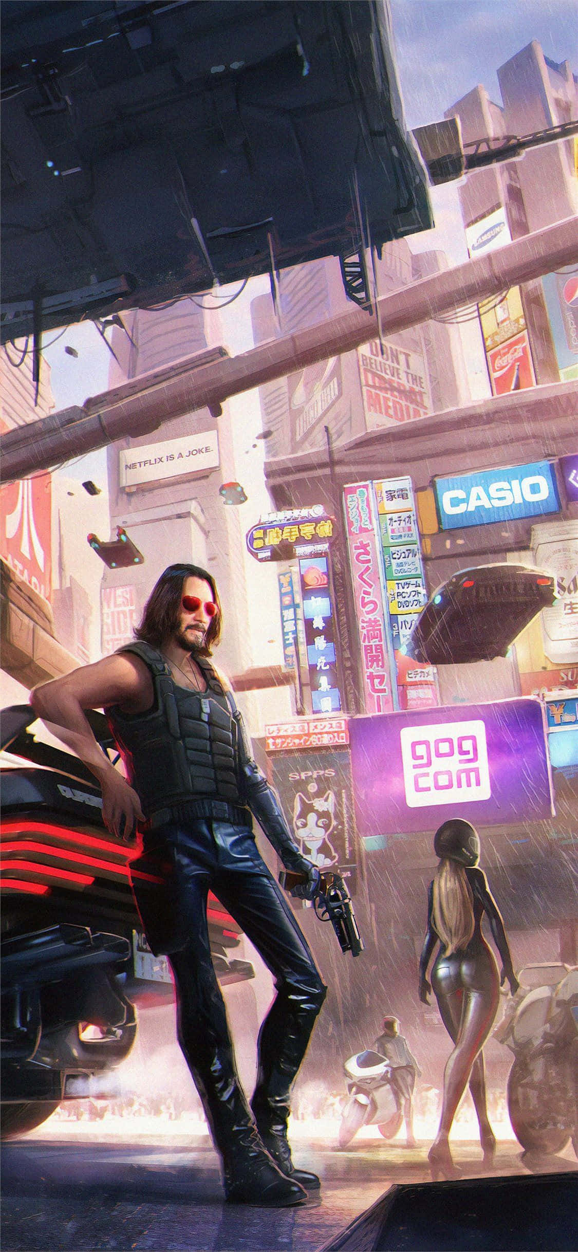Cyberpunk 2077 Temalı Pixel 3XL Duvar Kağıdı