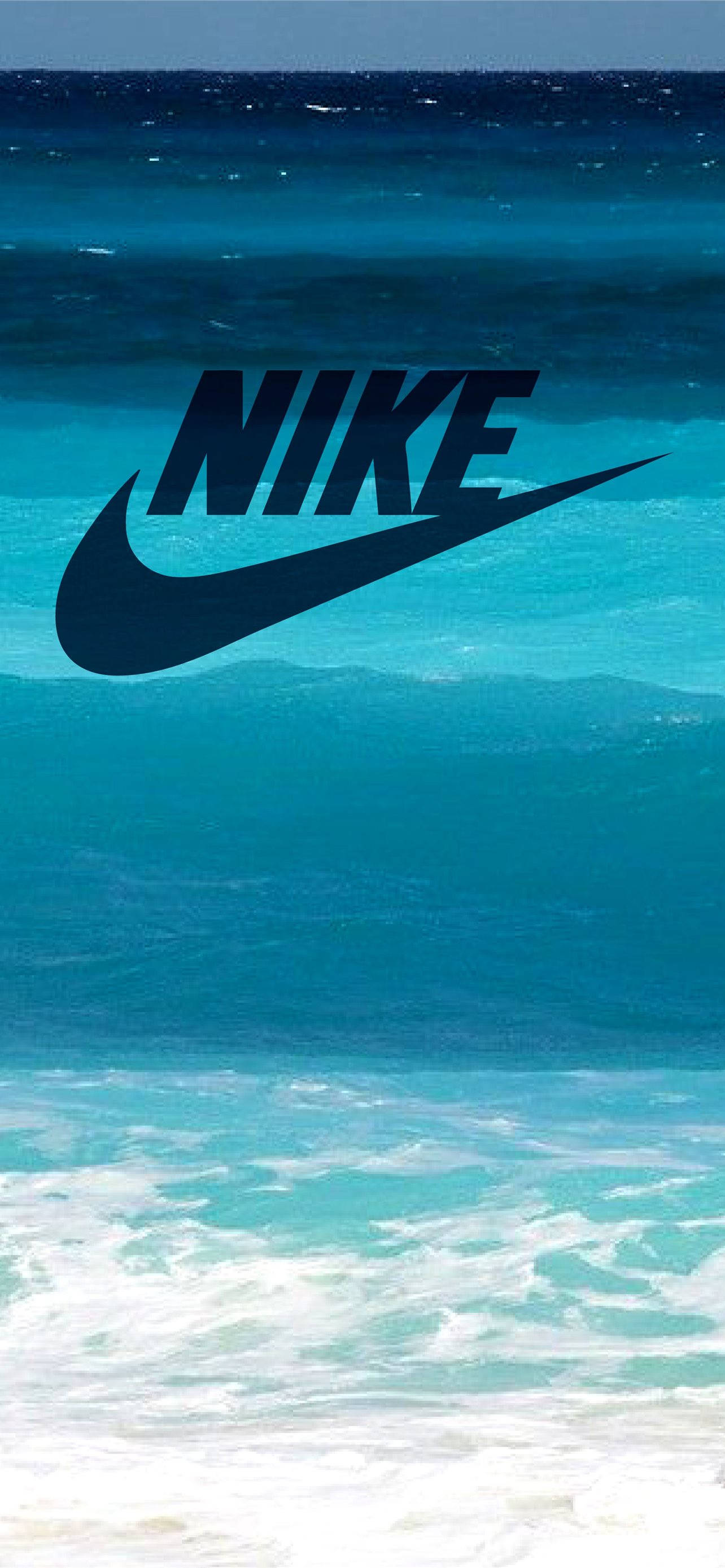 Dalgalar Kıyı Nike iPhone Arka Planı Duvar Kağıdı