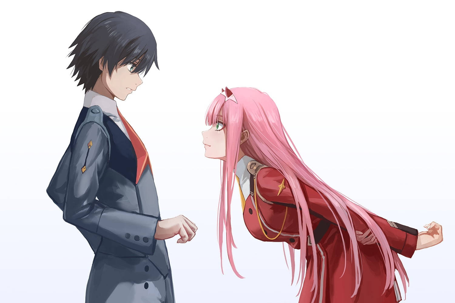 Darling In The Franxx Estetik Anime Çifti Duvar Kağıdı