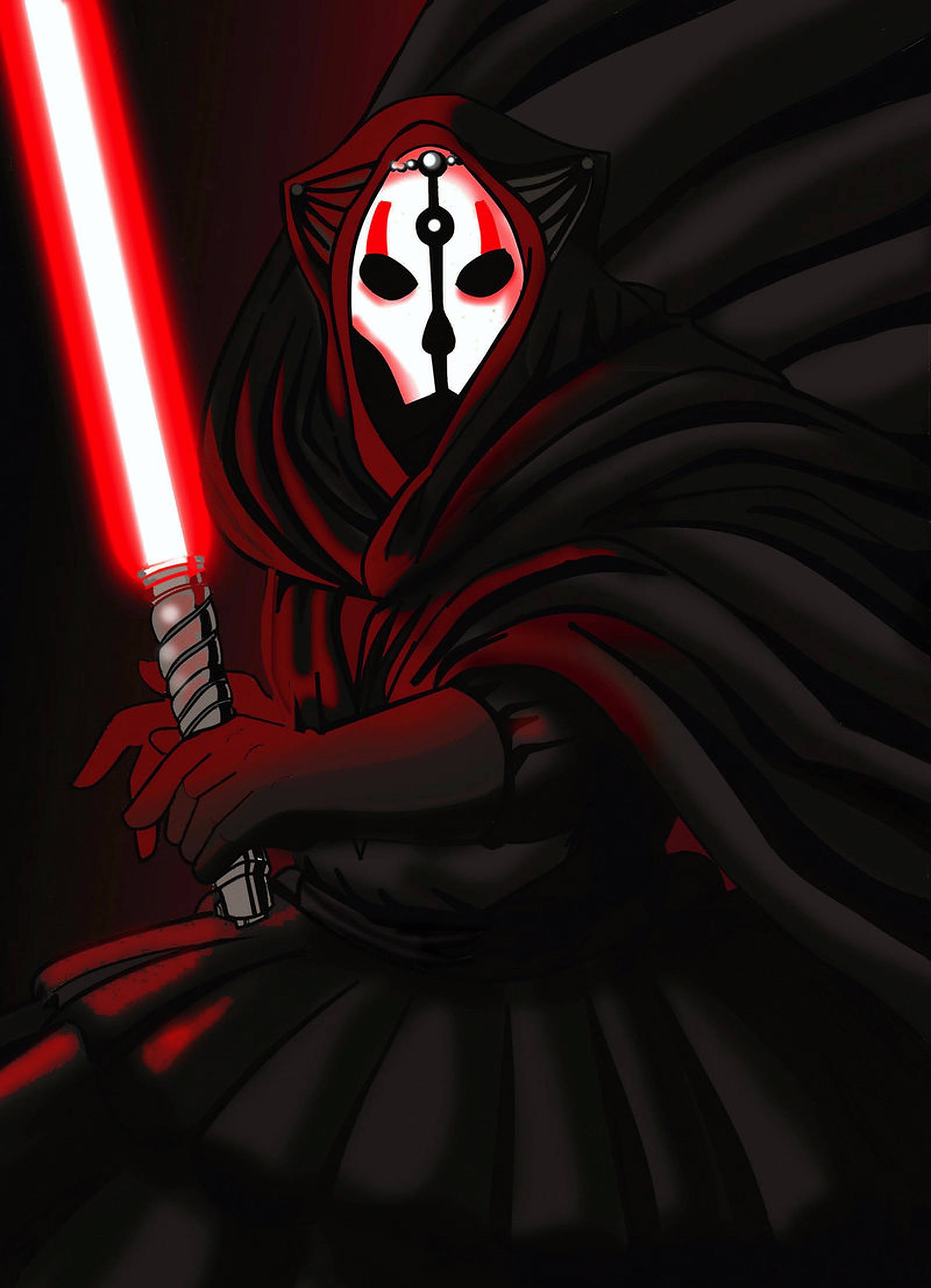 Darth Nihilus Karikatür Duvar Kağıdı