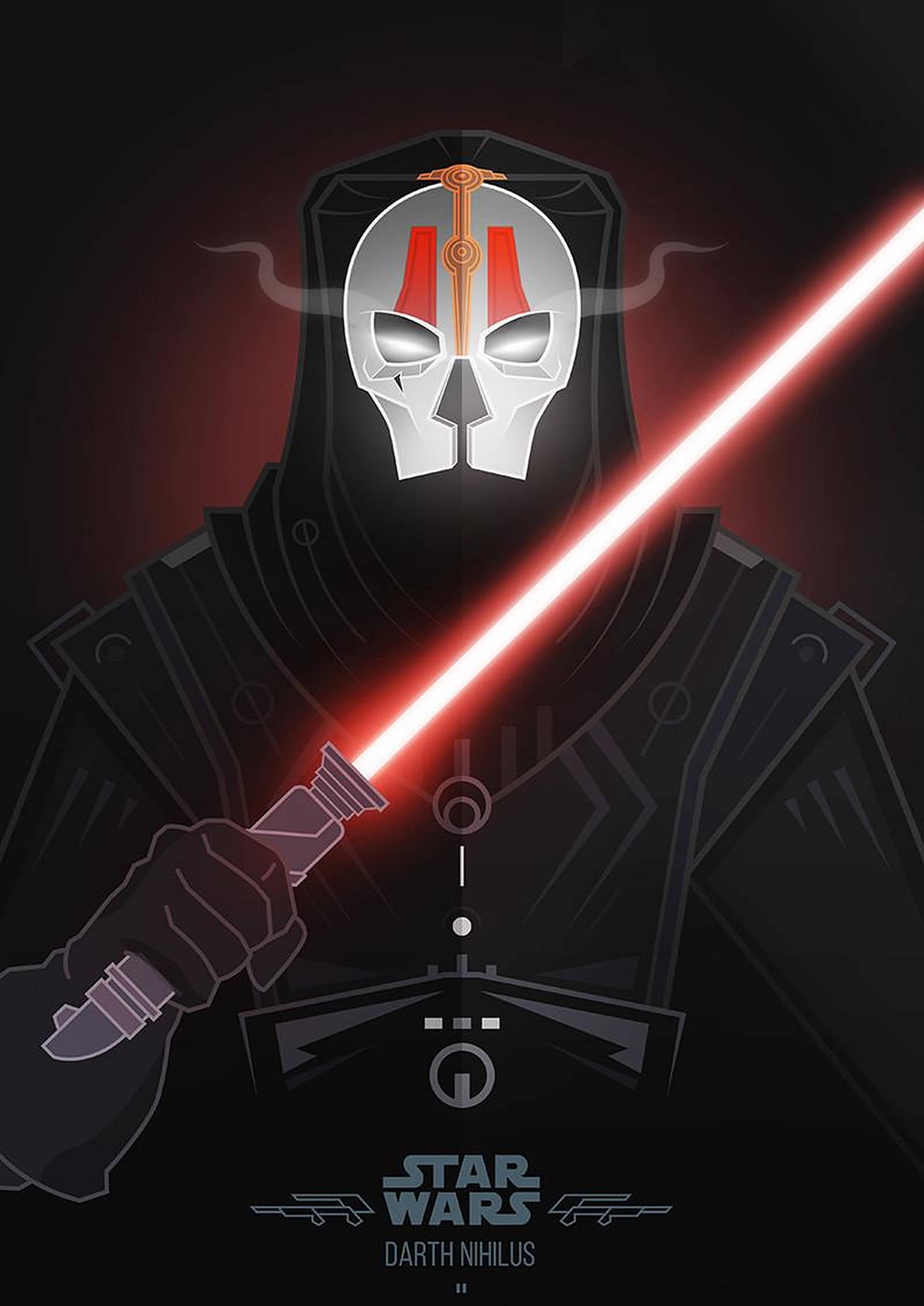 Darth Nihilus Vektör Sanatı Duvar Kağıdı