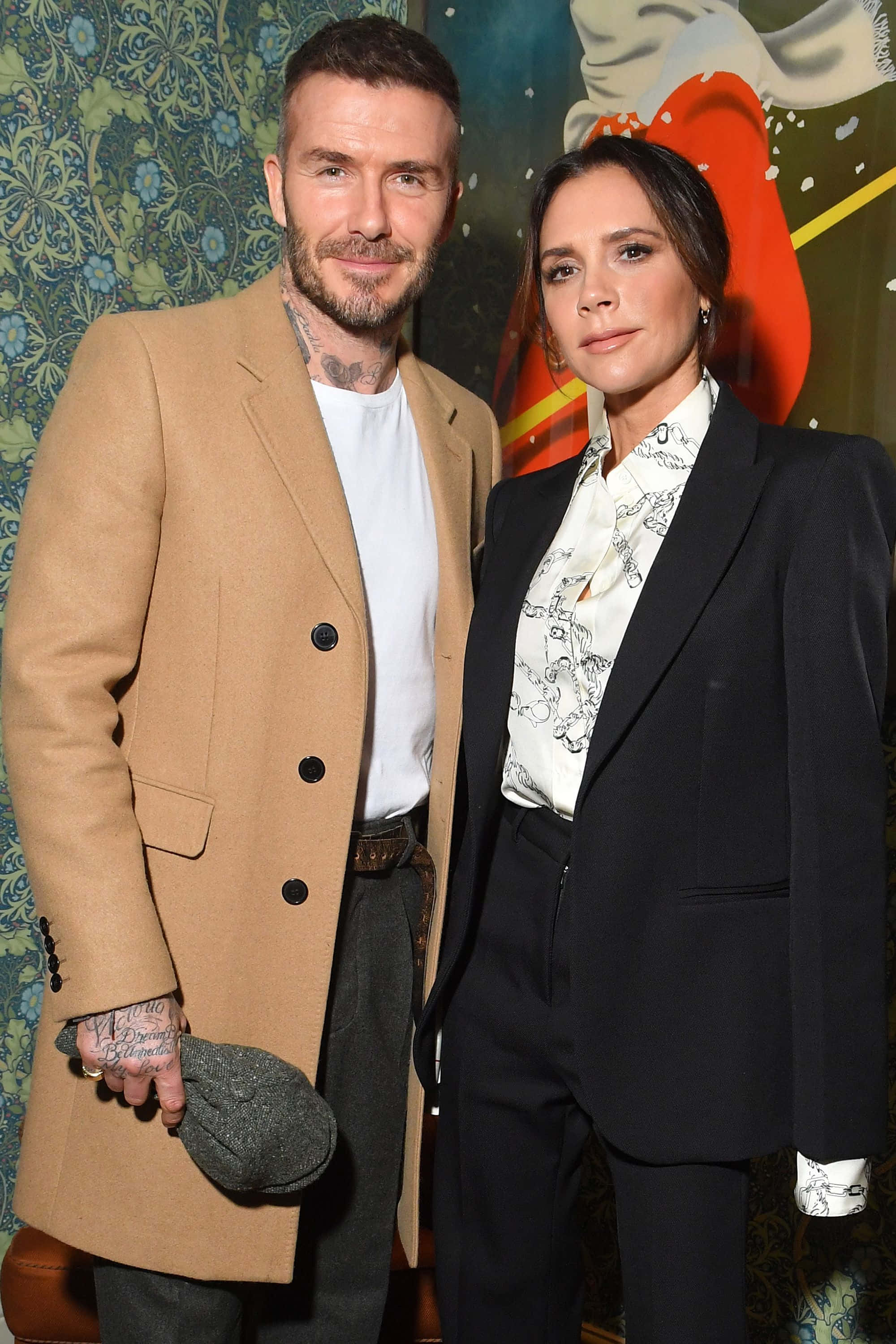 David ve Victoria Beckham Çifti Fotoğrafı Duvar Kağıdı