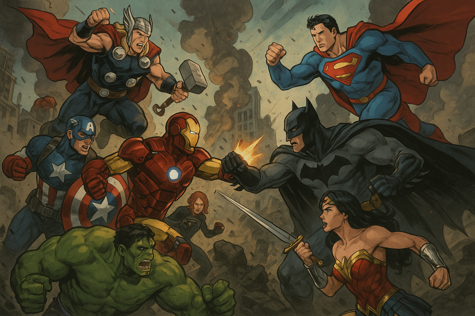 DC VS MARVEL KİM KAZANIR??? Duvar Kağıdı
