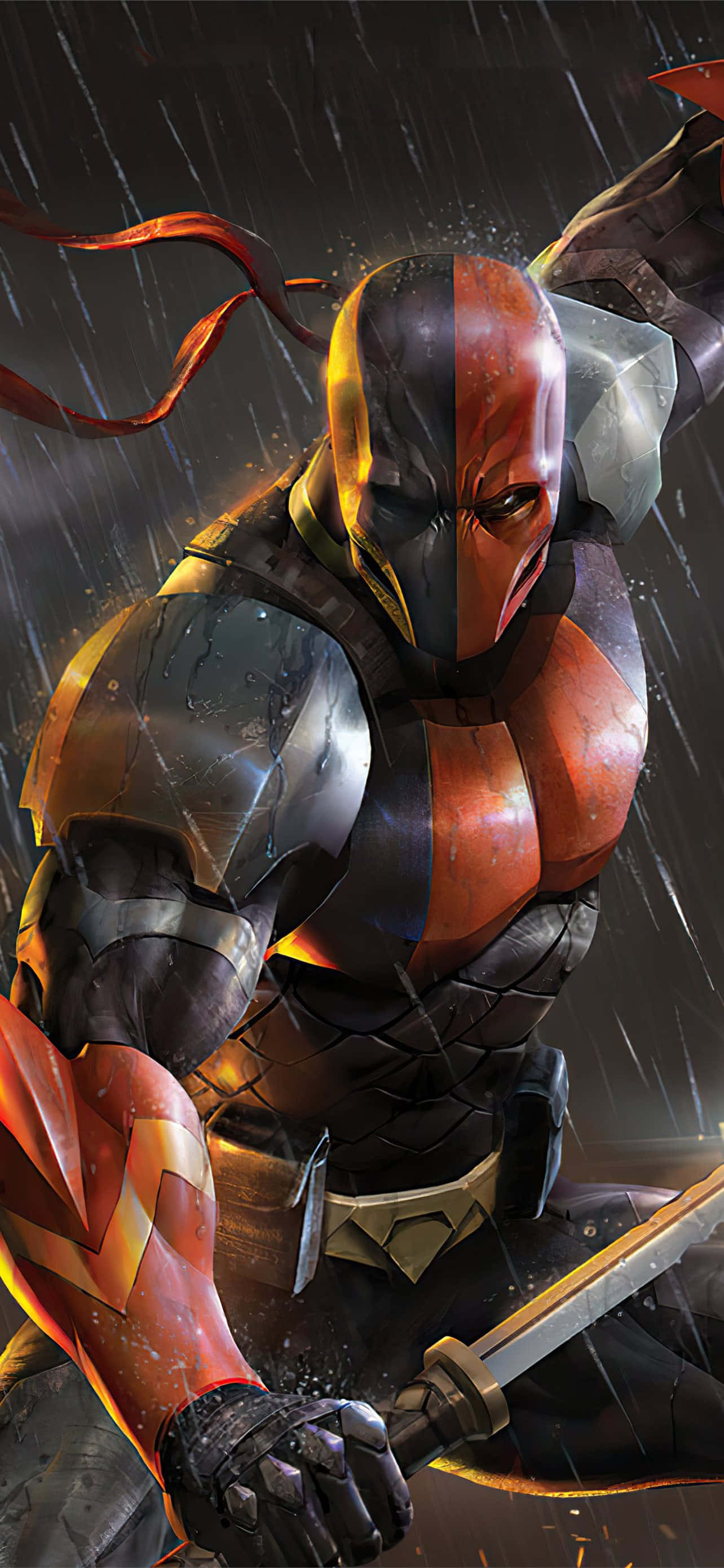 Deathstroke, acımasız bir suikastçı, yoluna çıkan her engeli alt etmeye hazır Duvar Kağıdı