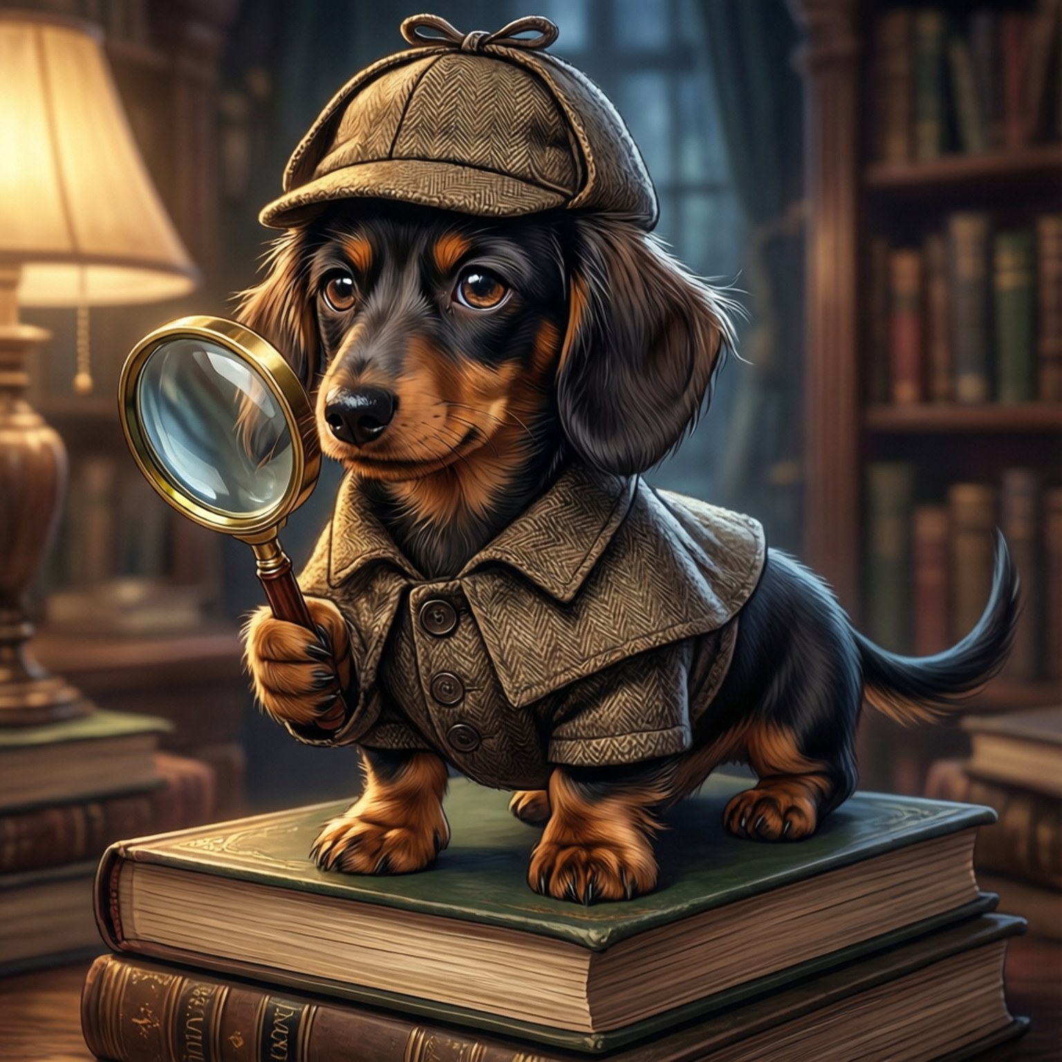 Dedektif Dachshund Duvar Kağıdı