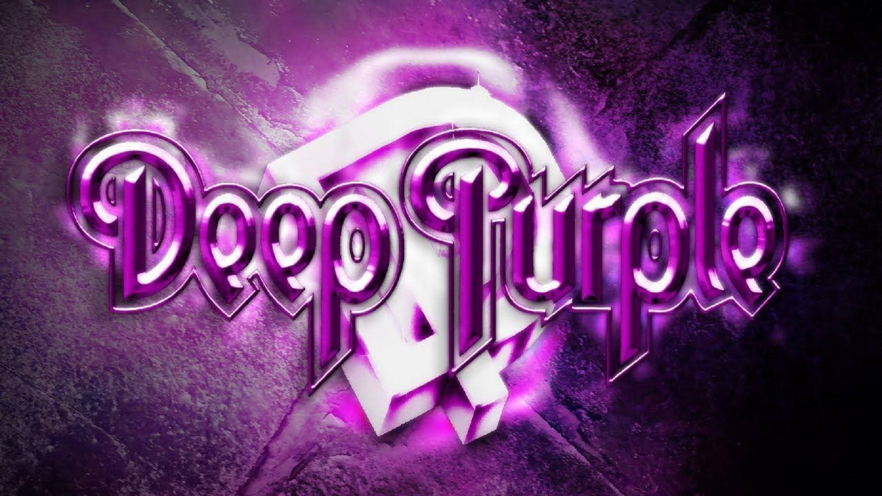 Deep Purple Grubu Sahnede Coşkuyla Çalıyor İllüstrasyonu Duvar Kağıdı