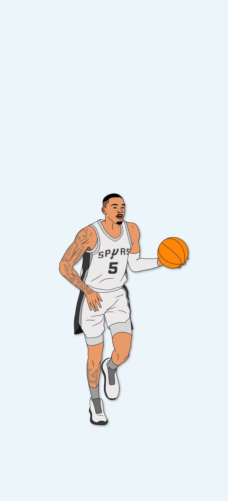 Dejounte Murray Vektör Sanatı Duvar Kağıdı