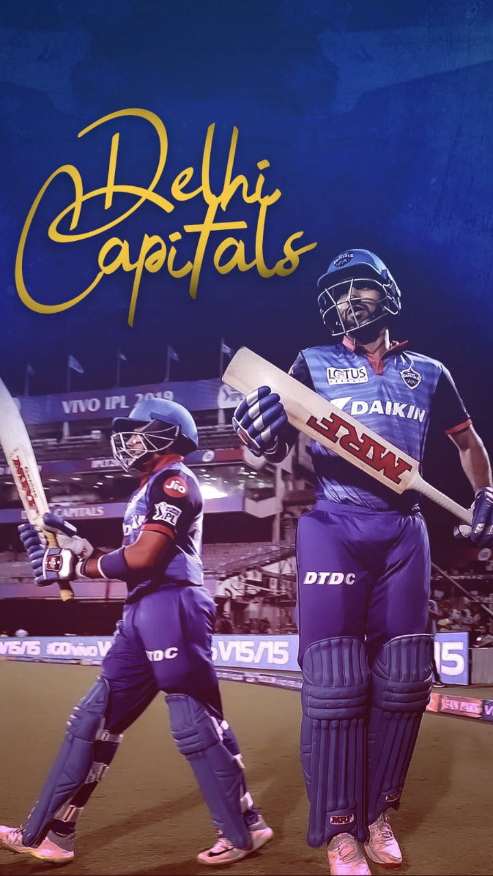 Delhi Capitals Vurucu Oyuncu Duvar Kağıdı