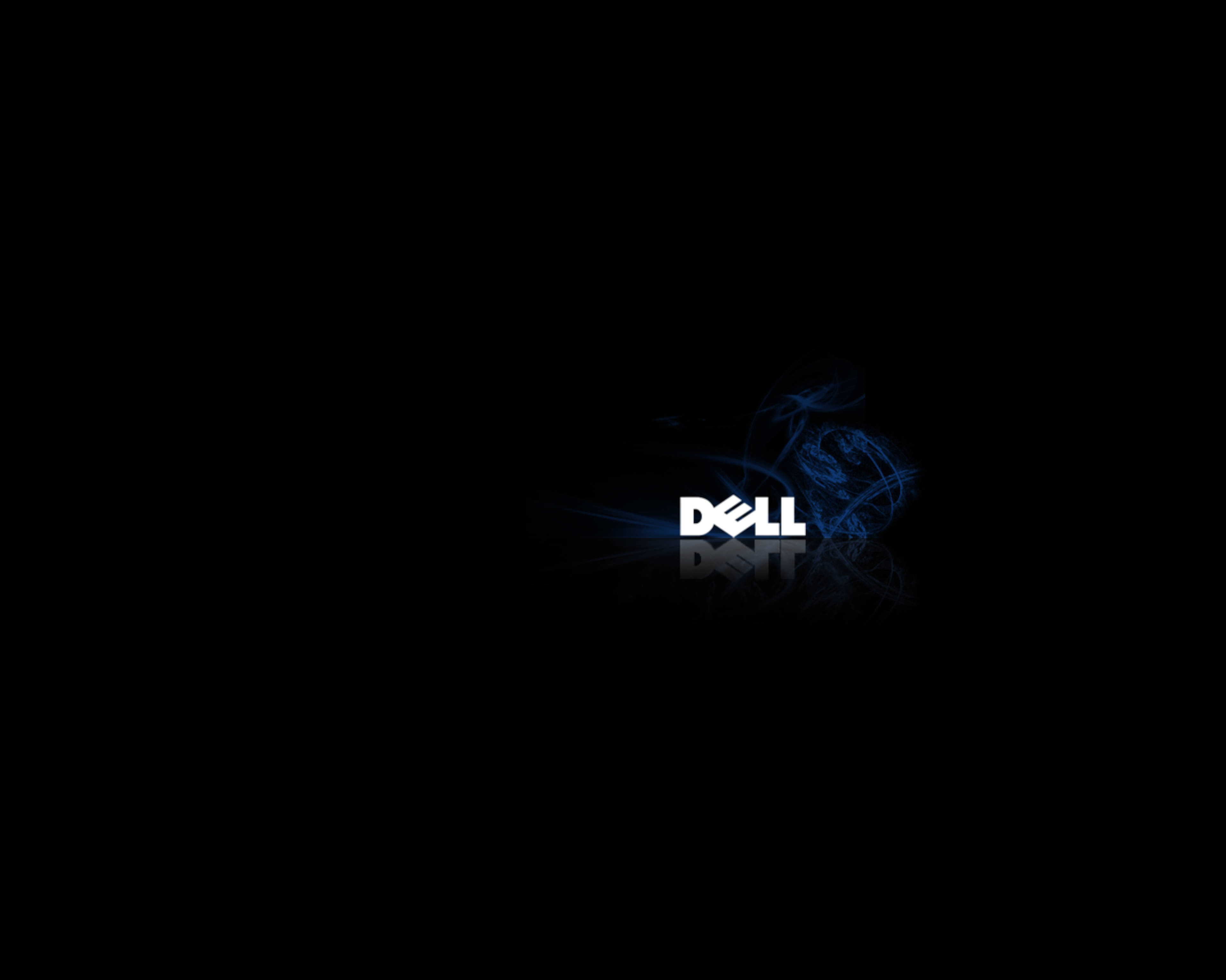 Dell 4K Logosu Duman Efektiyle Duvar Kağıdı