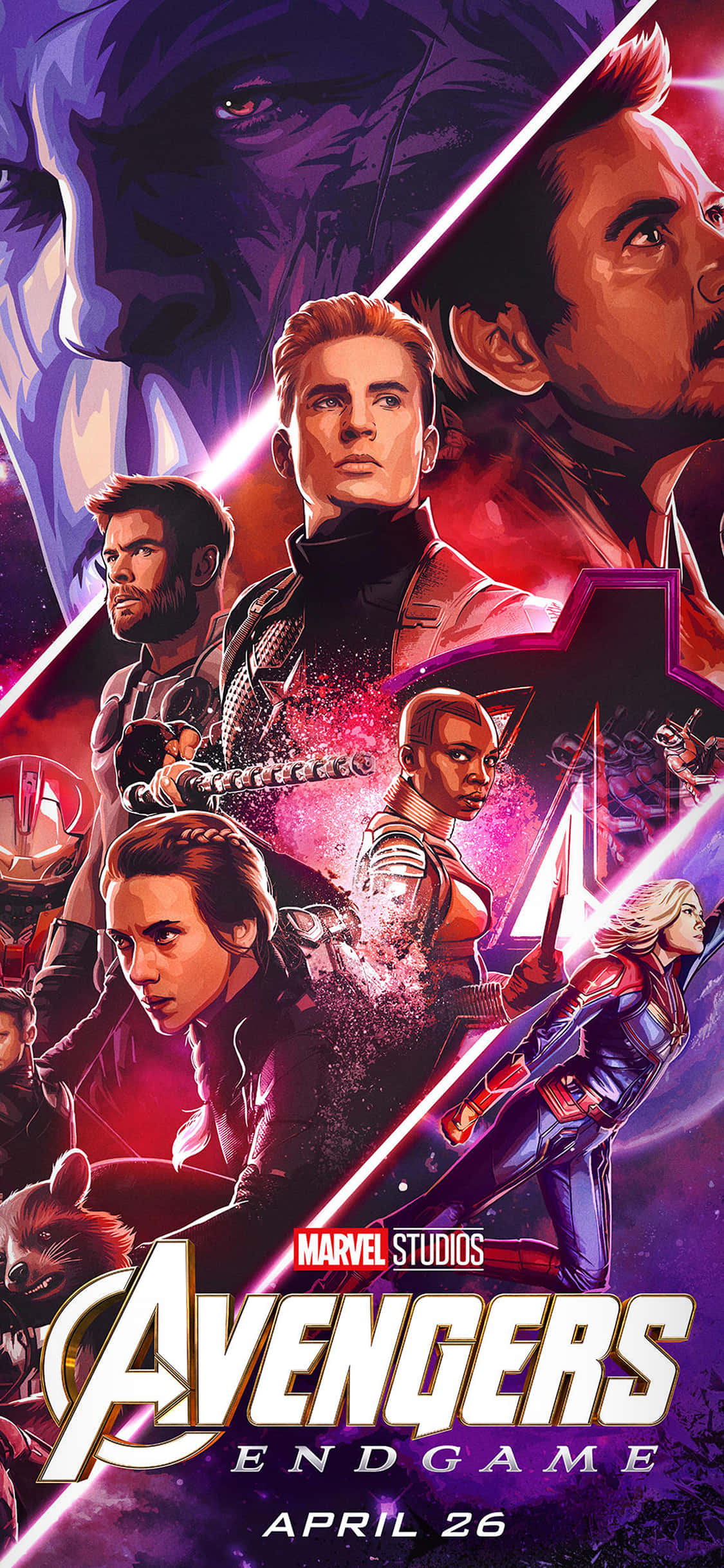 Demir Adam, Kaptan Amerika ve Thor, Avengers: Endgame'de Güçlerini Birleştiriyor Duvar Kağıdı