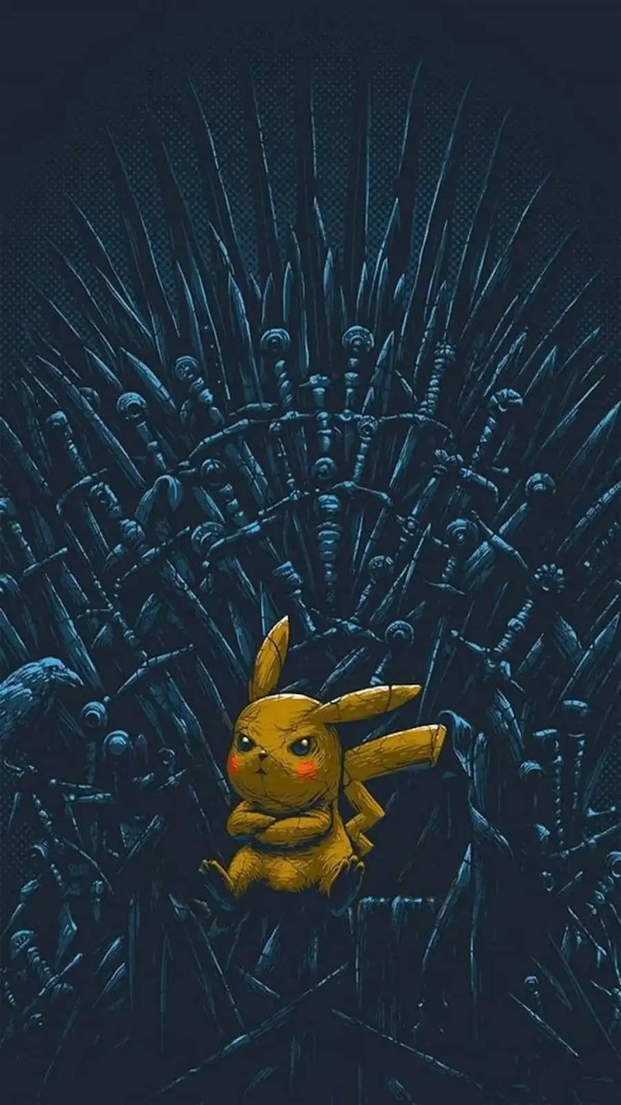Demir Taht Pikachu iPhone Duvar Kağıdı