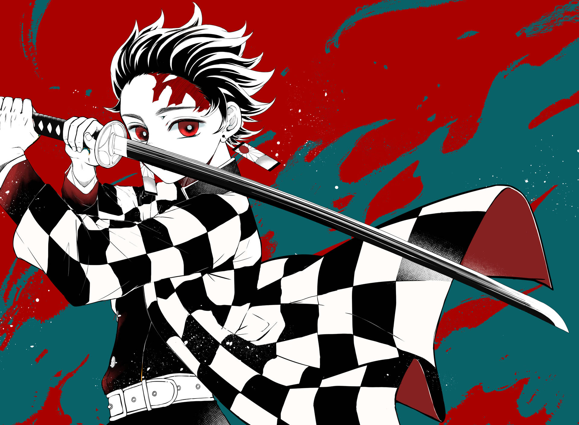 Demon Slayer 4k Yeşil Tanjiro Duvar Kağıdı — Demon slayer 4K GIF Duvar Kağıdı
